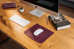 Crazy Horse Leather Mousepad – Matte & Durable