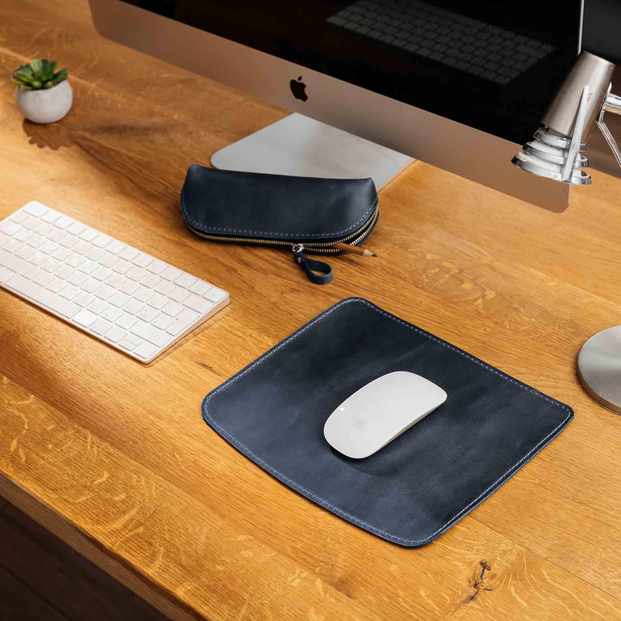 Crazy Horse Leather Mousepad – Matte & Durable