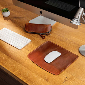 Crazy Horse Leather Mousepad – Matte & Durable