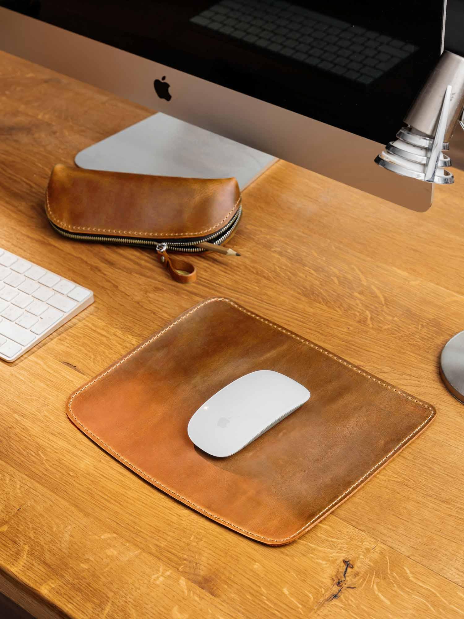 Crazy Horse Leather Mousepad – Matte & Durable
