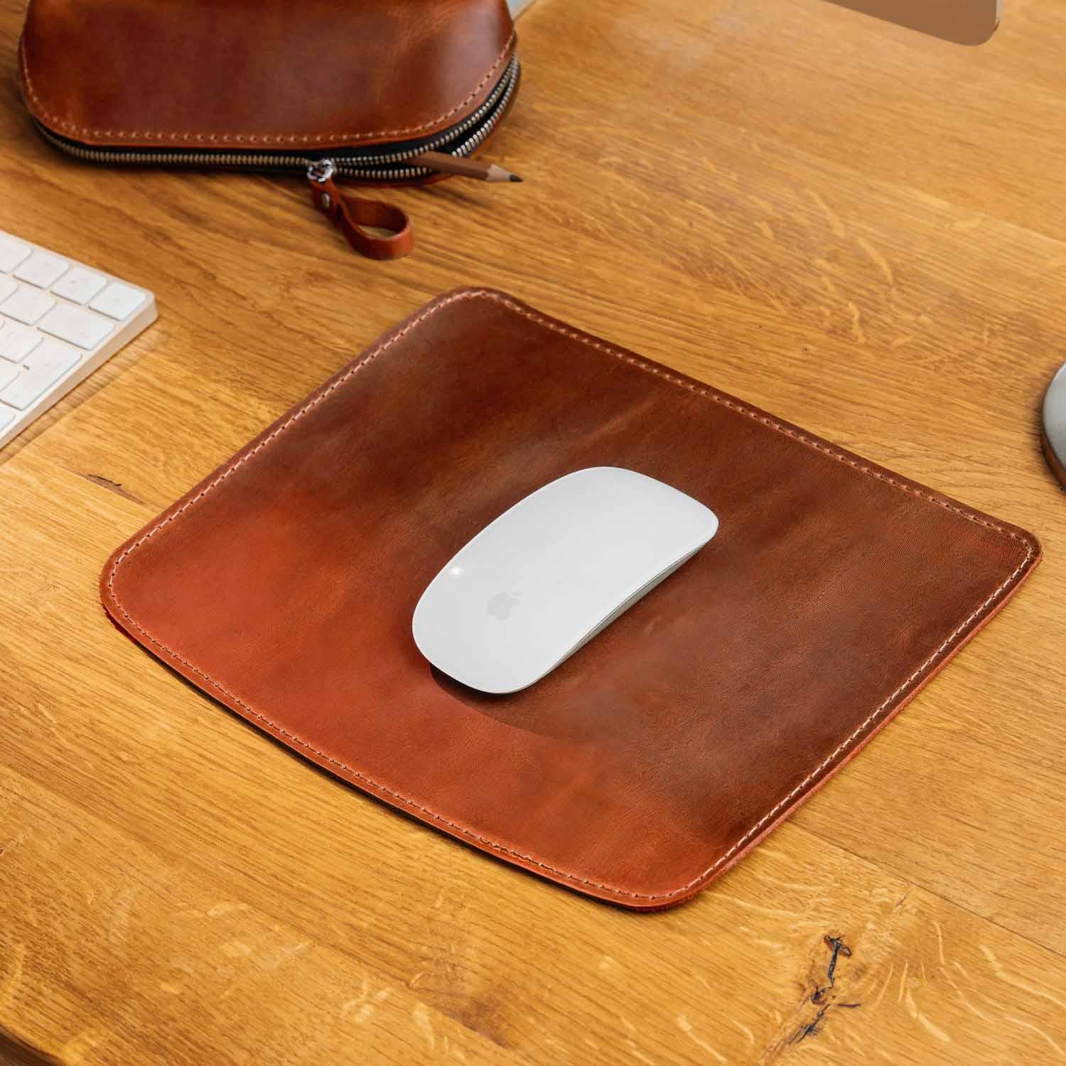 Crazy Horse Leather Mousepad – Matte & Durable