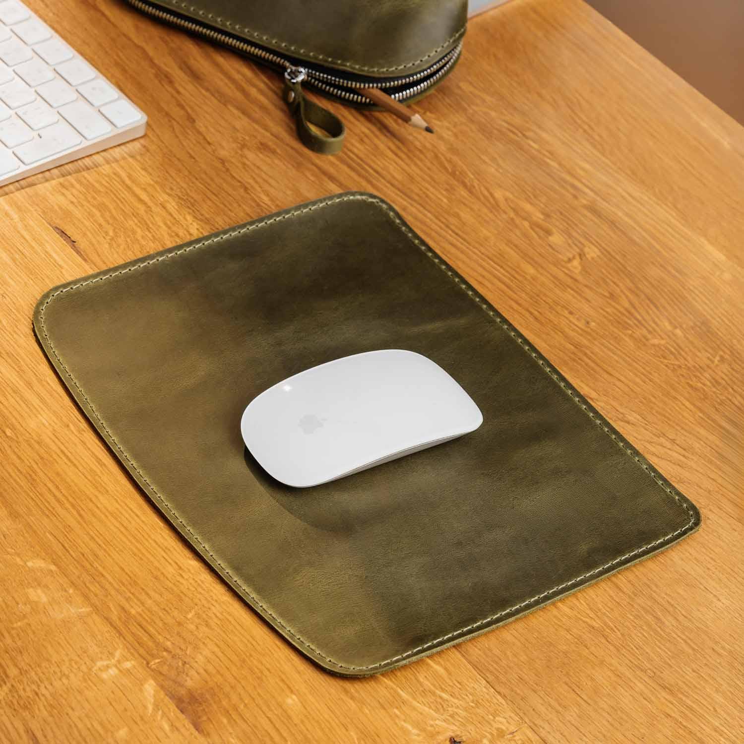 Crazy Horse Leather Mousepad – Matte & Durable