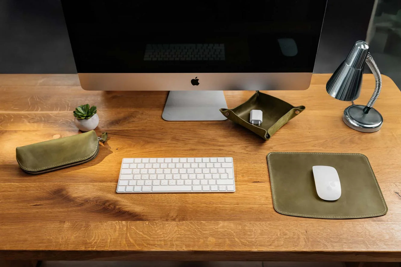 Crazy Horse Leather Mousepad – Matte & Durable