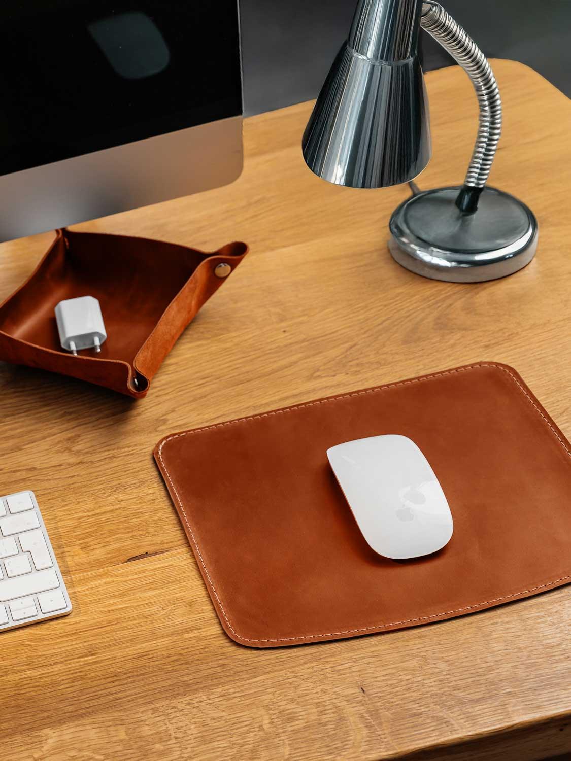 Crazy Horse Leather Mousepad – Matte & Durable