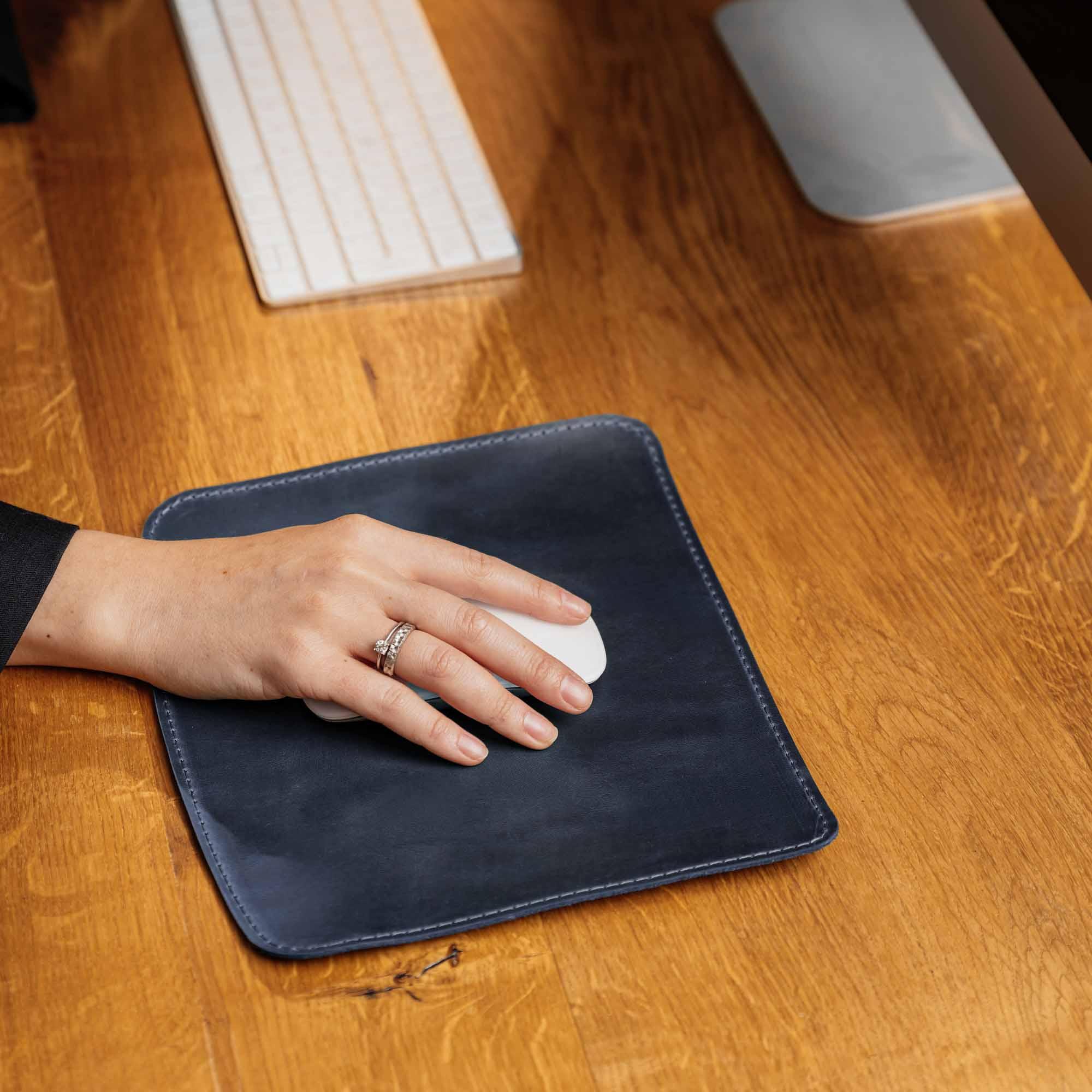 Crazy Horse Leather Mousepad – Matte & Durable
