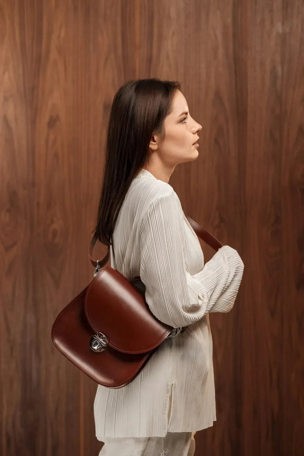 Women's Leather Crossbody Bag | Blossom