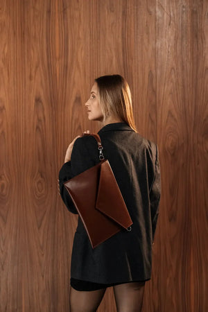 Leather Envelope Clutch – A4 Document Holder