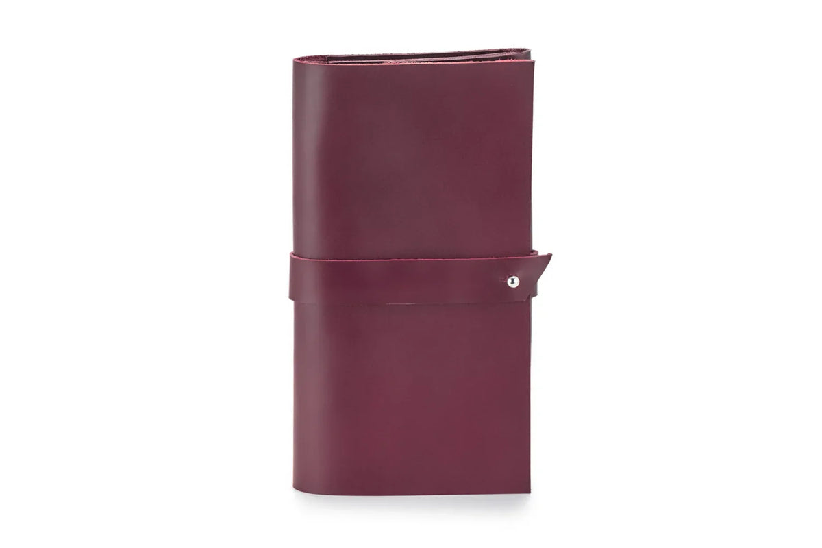 Smooth Leather Wallet for Women | Wrap Closure + Zip Pocket