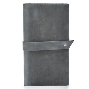 Smooth Leather Wallet for Women | Wrap Closure + Zip Pocket