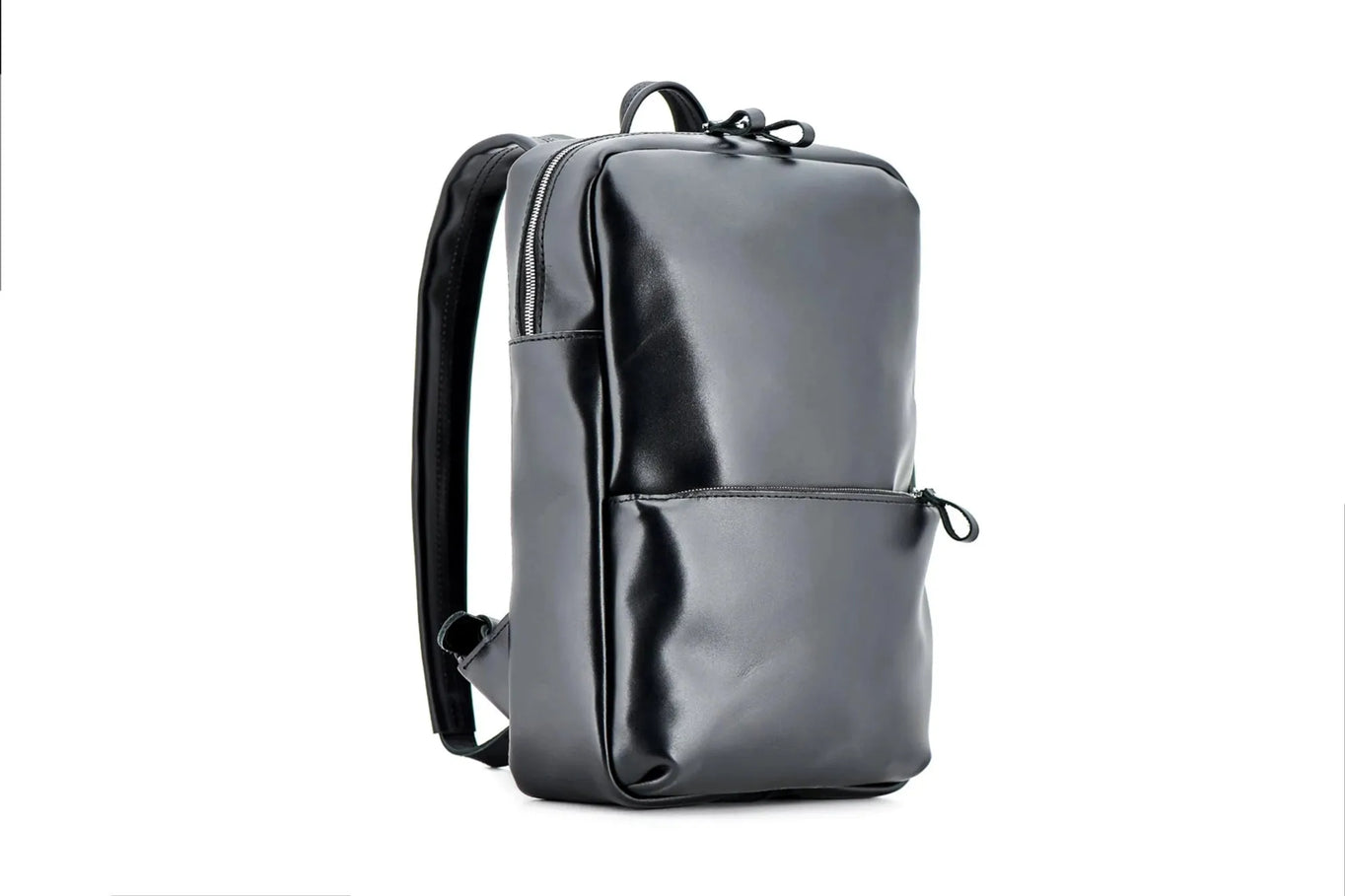 Leather Backpack for Laptop - Nomad | Black - Wenderfarer