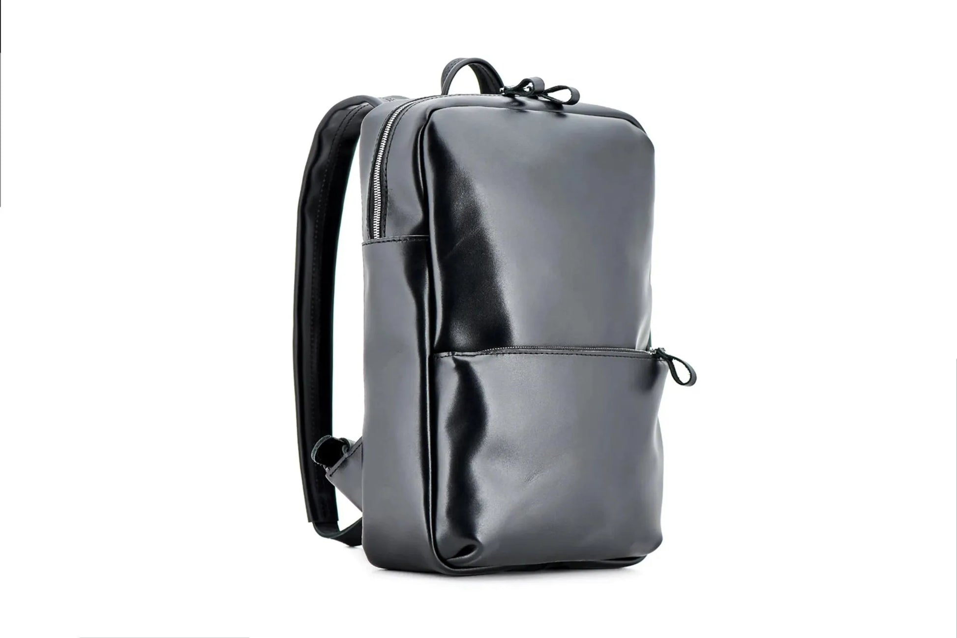 Leather Backpack for Laptop - Nomad | Black - Wenderfarer