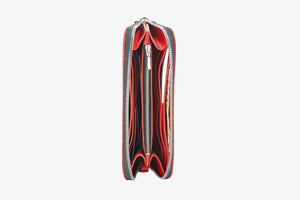 Leather Clutch Wallet – Zip Closure & Wrist Strap