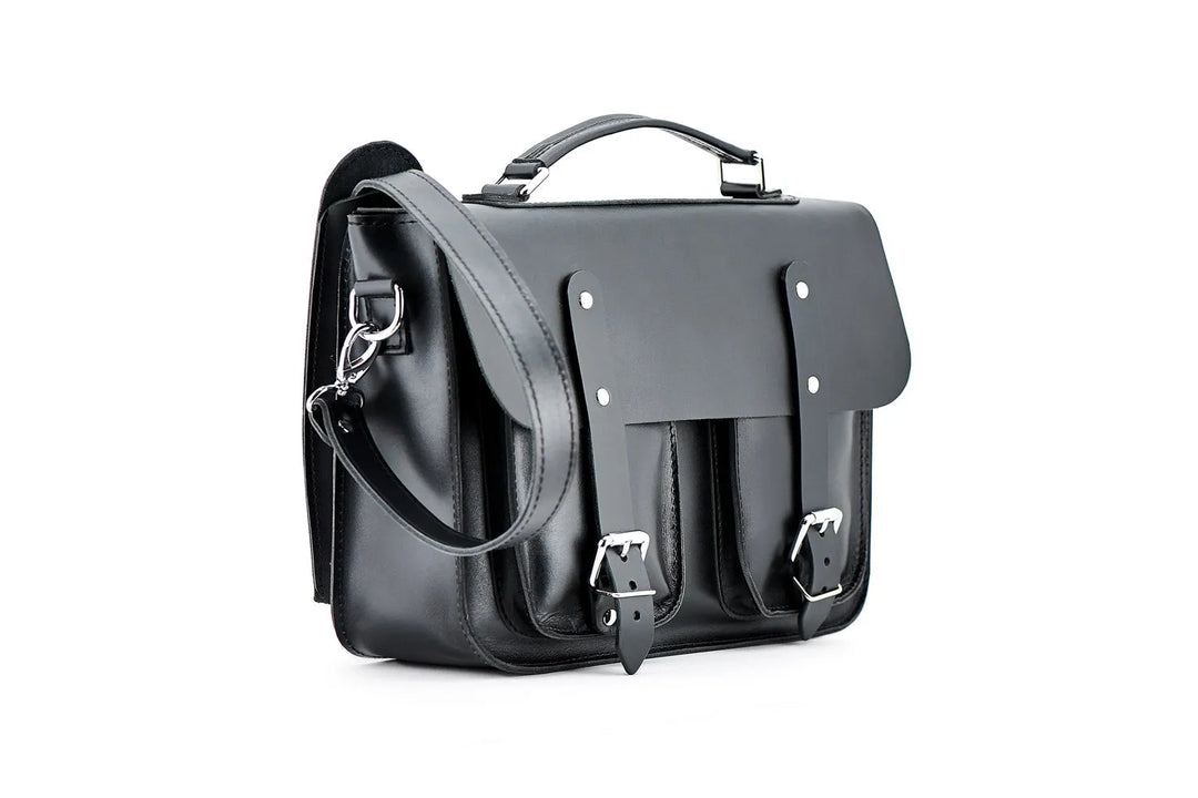 Leather Satchel Bag for Men – Work & Laptop Briefcase | Barrister