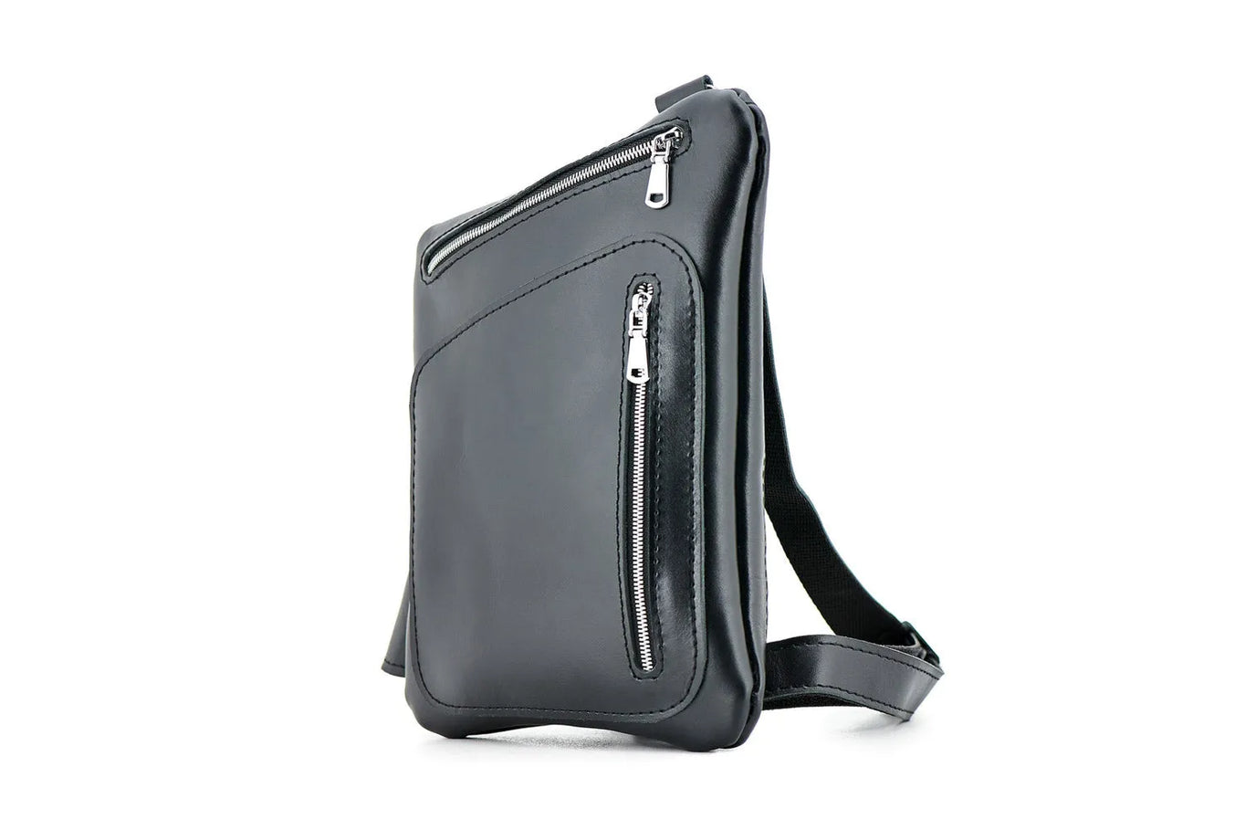 Smooth Leather Sling Bag for Men's | Hidden