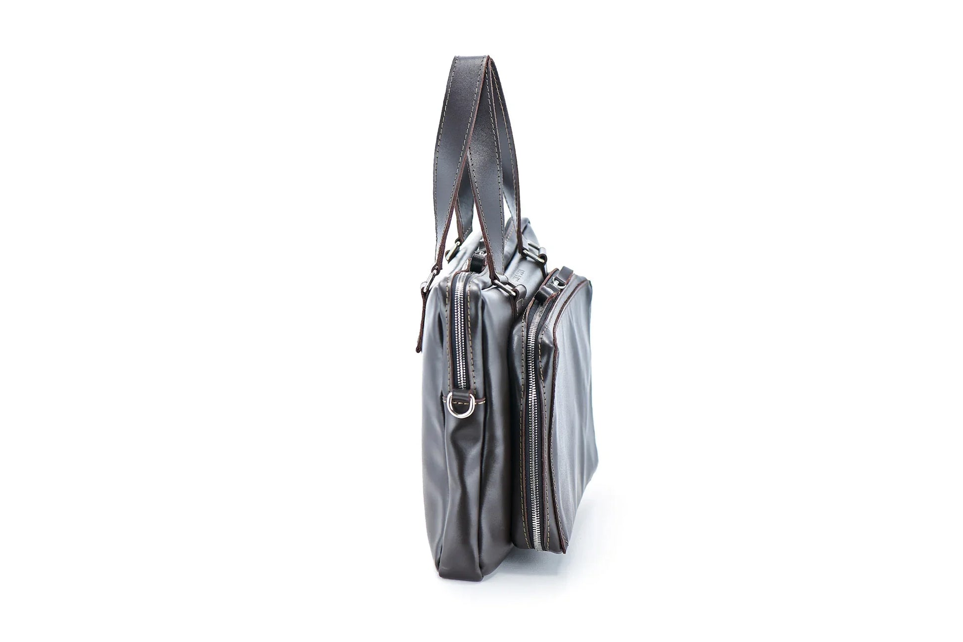 Leather Laptop Briefcase with Organizer – Smooth Finish