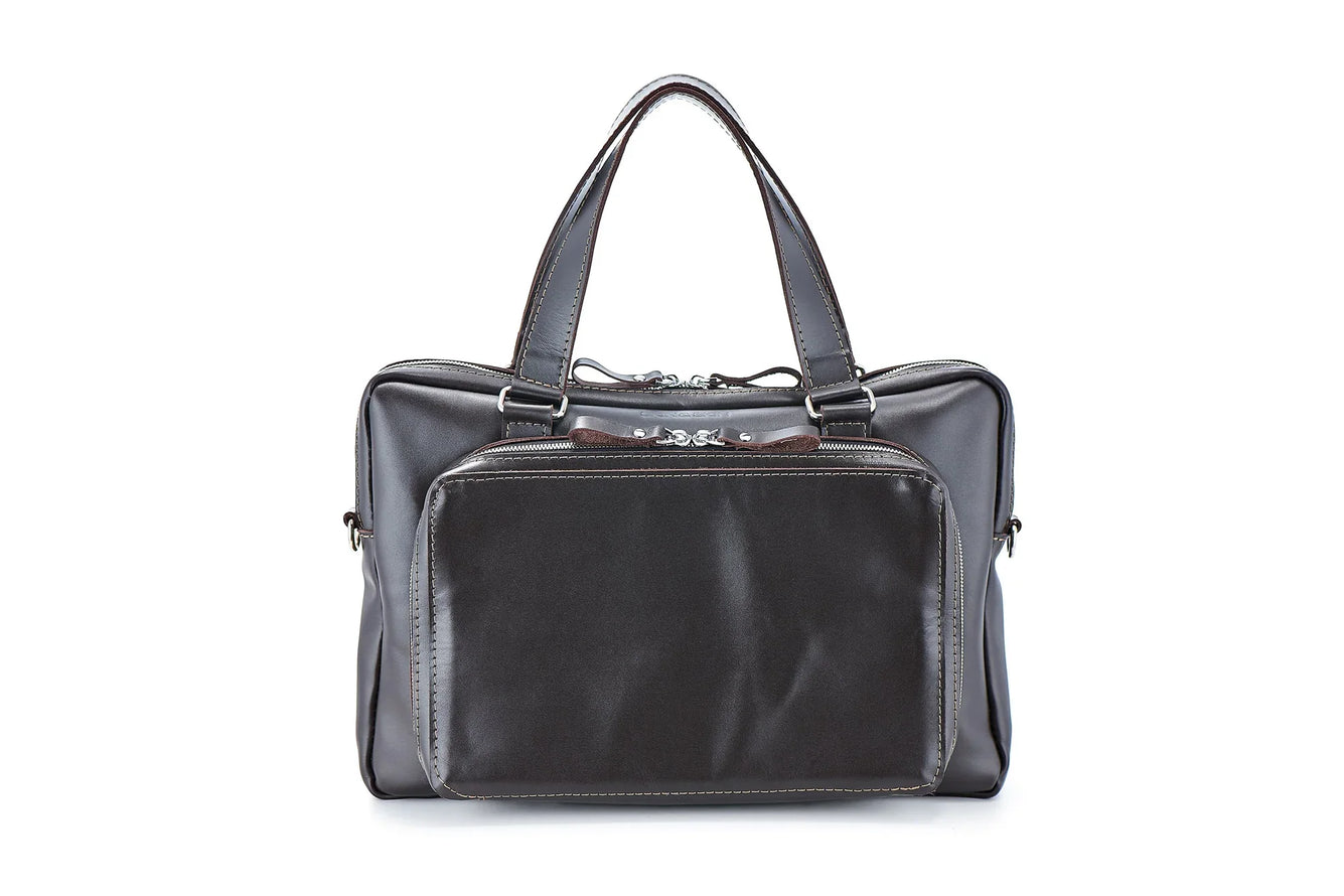 Leather Laptop Briefcase with Organizer – Smooth Finish