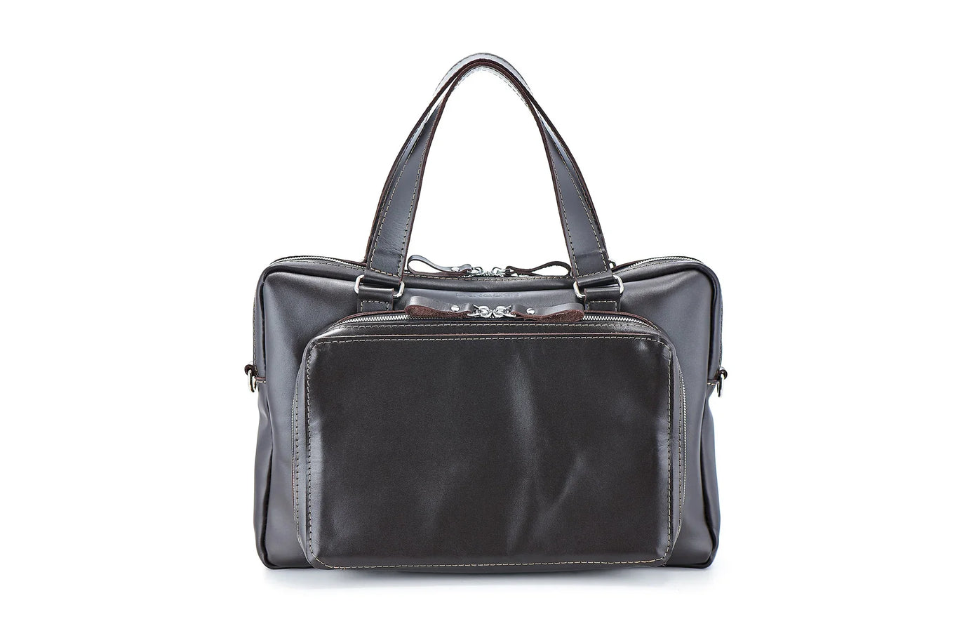 Leather Laptop Briefcase with Organizer – Smooth Finish