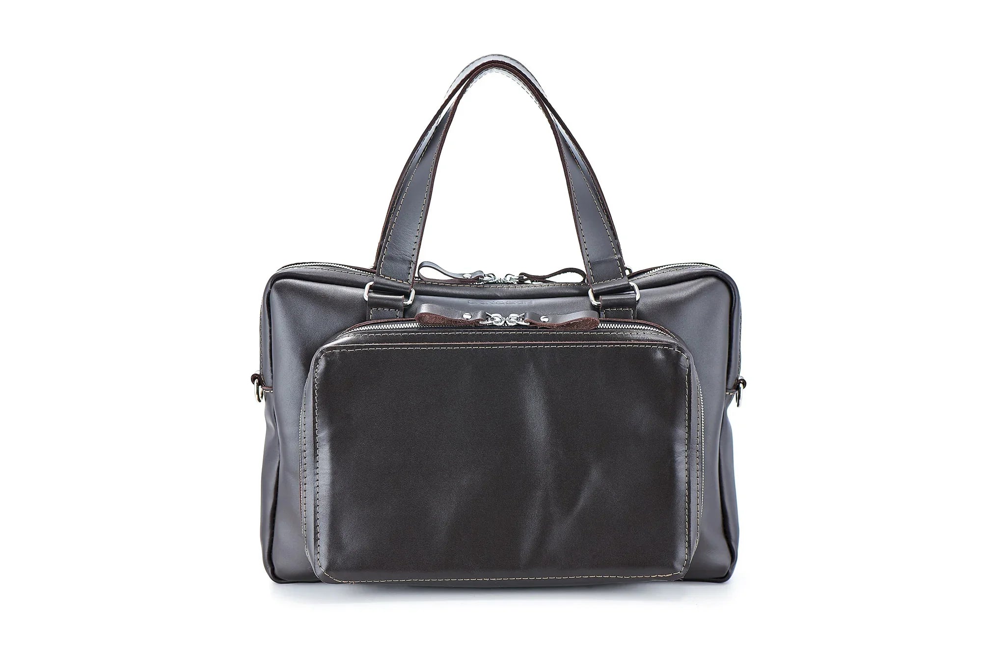 Leather Laptop Briefcase with Organizer – Smooth Finish