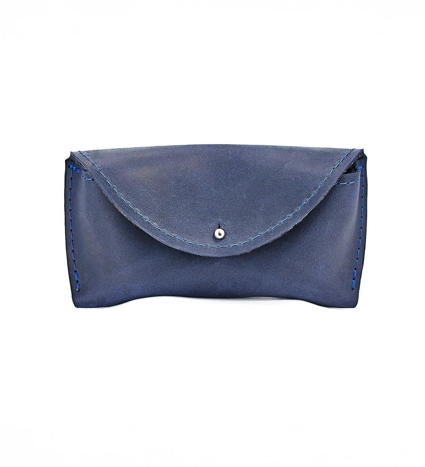 Handmade Waxed Matte Leather Case for Sunglasses