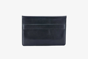 Matted Leather Sleeve for Macbook - All sizes | Black - Wenderfarer