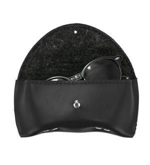 Smooth Leather Case for Sunglasses & Glasses – Handmade