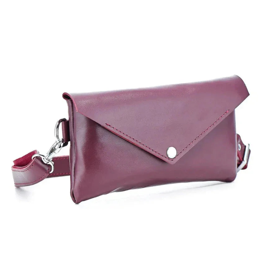 Convertible Leather Waist Bag – Women's Crossbody & Belt Pouch