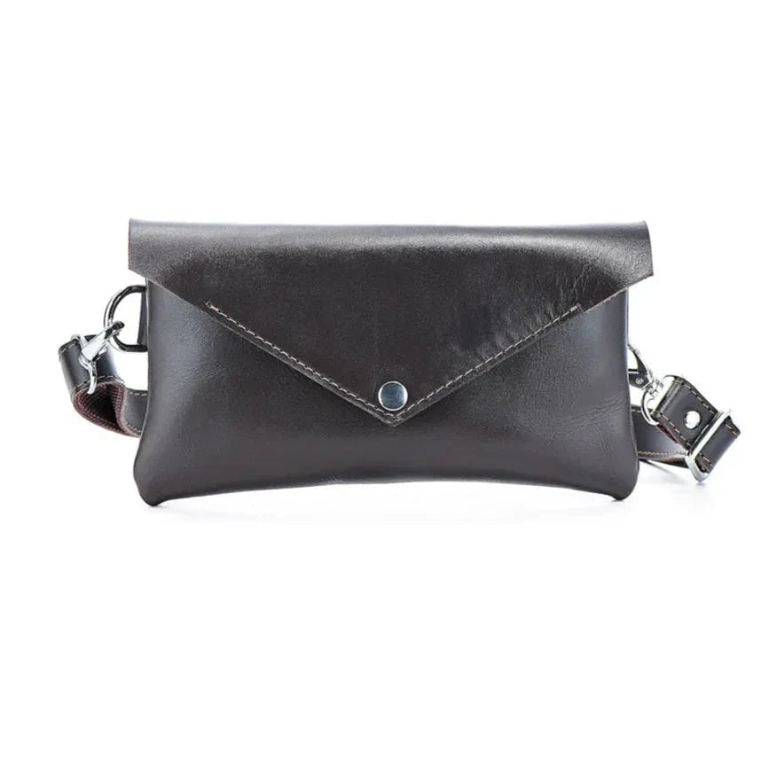 Convertible Leather Waist Bag – Women's Crossbody & Belt Pouch