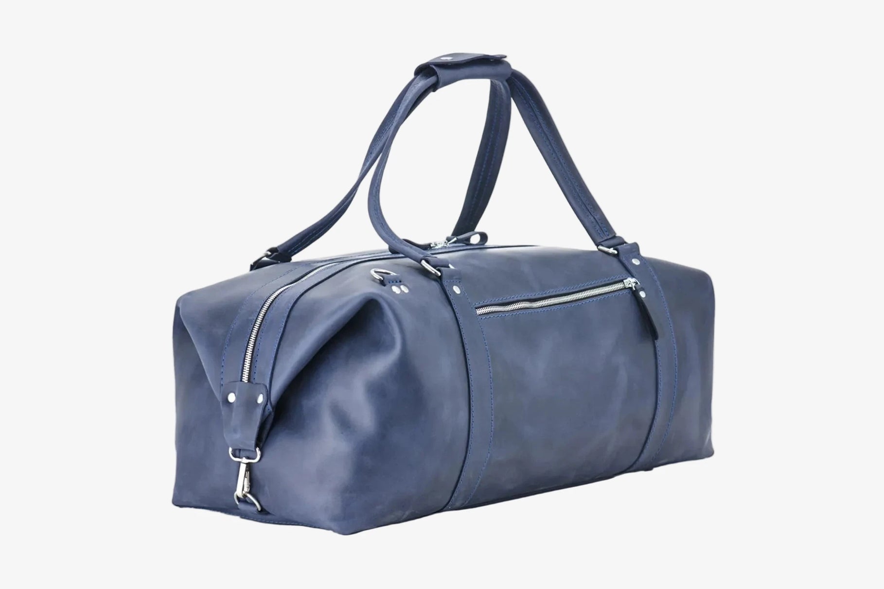 Handmade Distressed Leather Duffel – Travel Bag for Men | Stout M/L