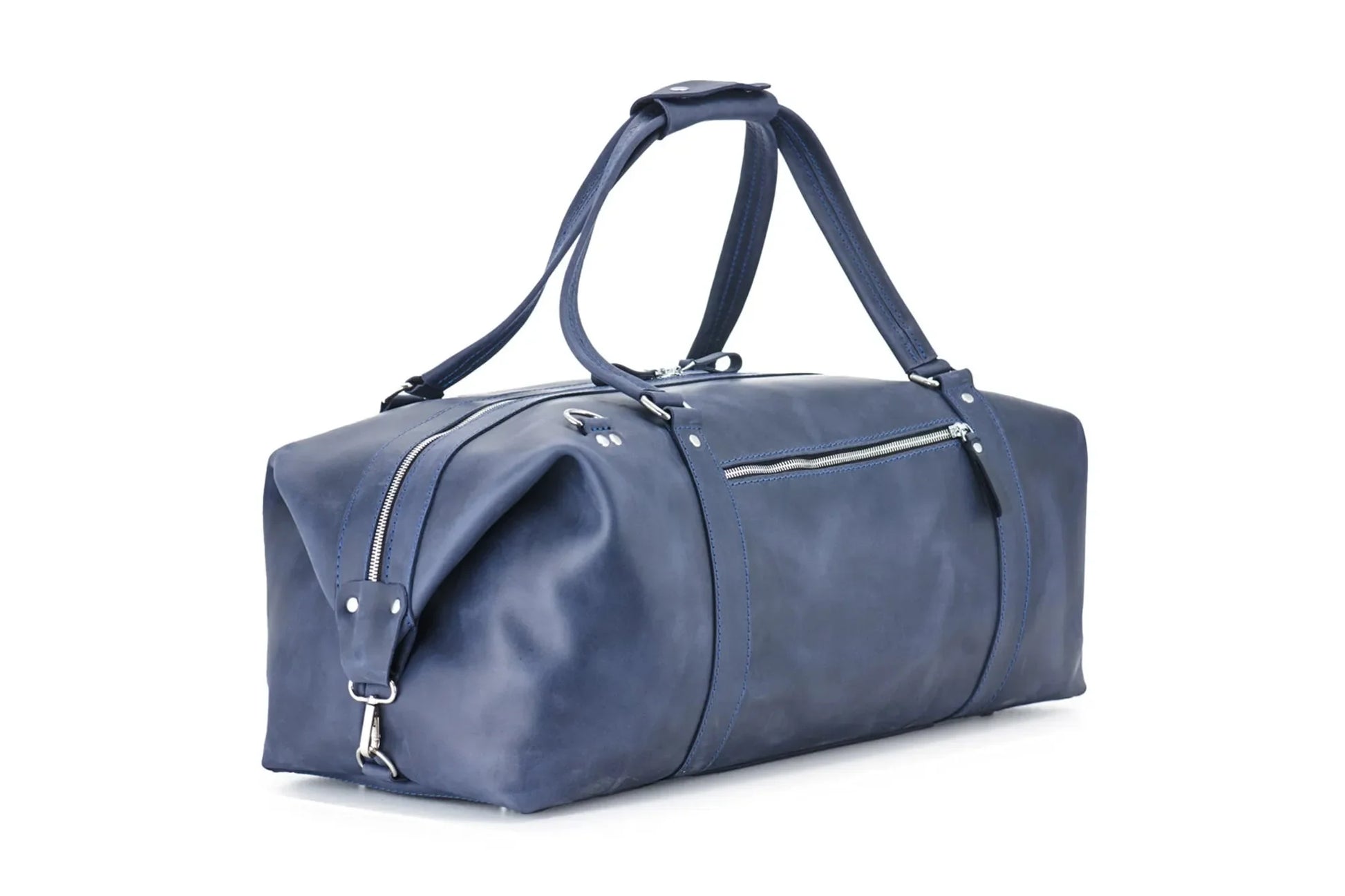 Handmade Distressed Leather Duffel – Travel Bag for Men | Stout M/L