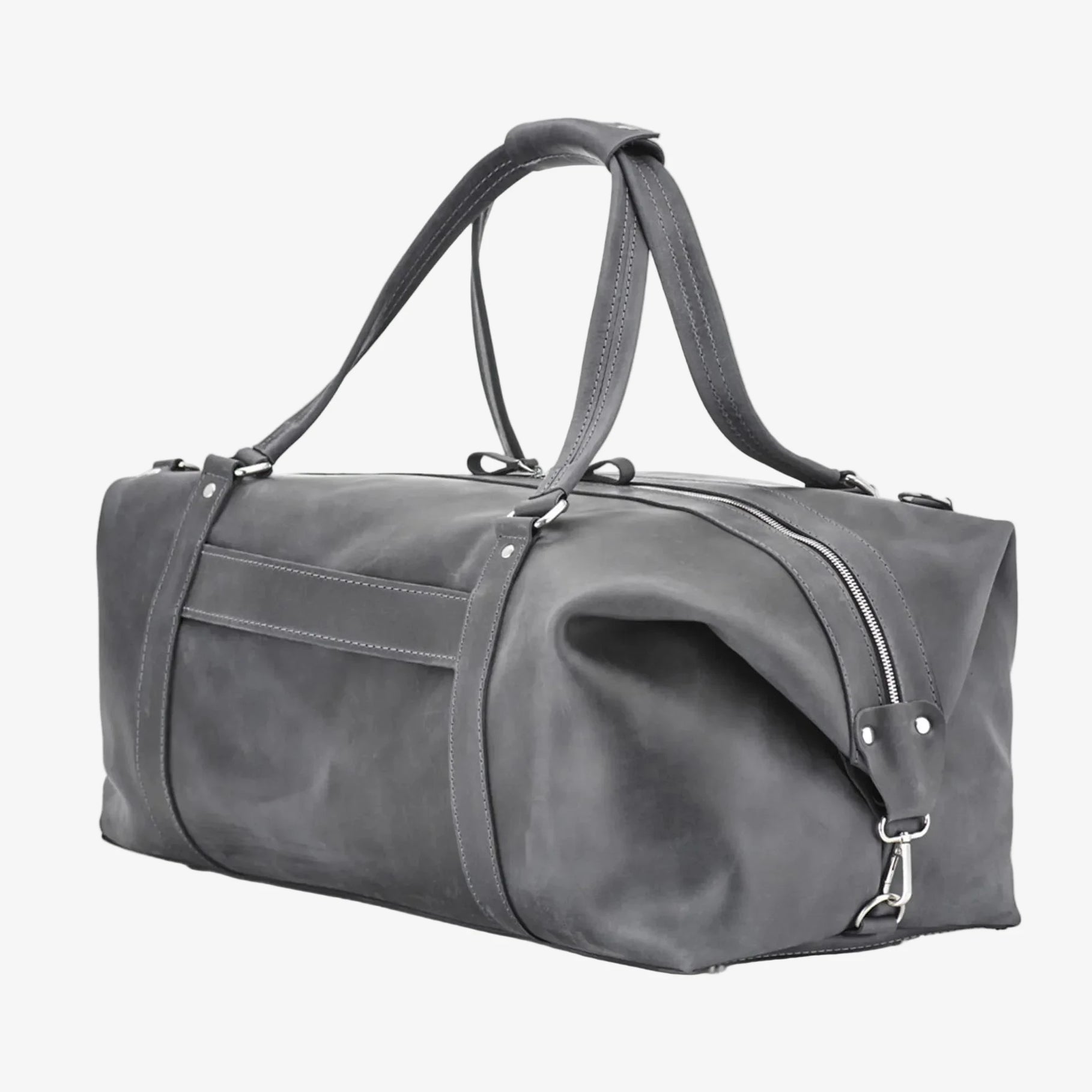 Handmade Distressed Leather Duffel – Travel Bag for Men | Stout M/L