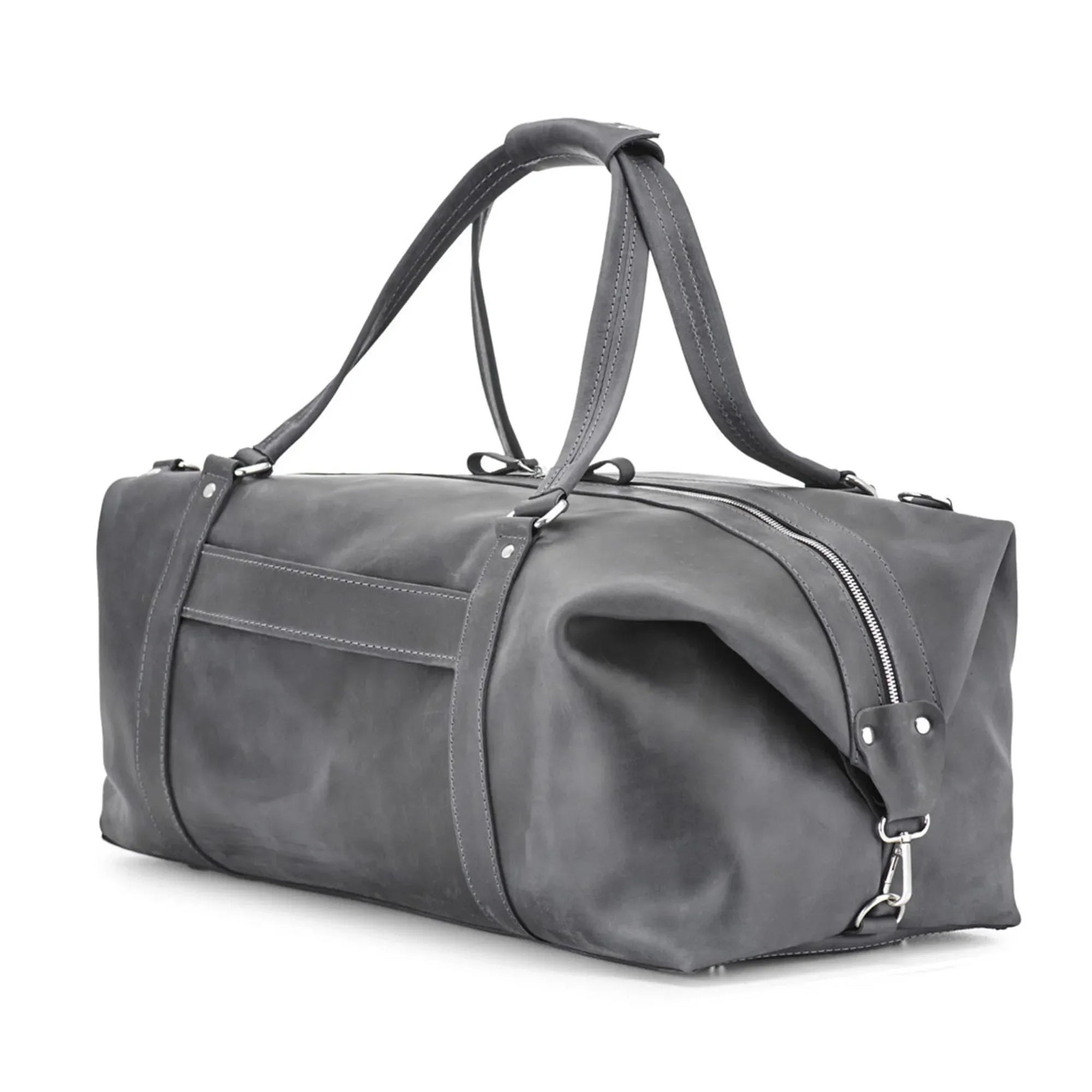 Handmade Distressed Leather Duffel – Travel Bag for Men | Stout M/L