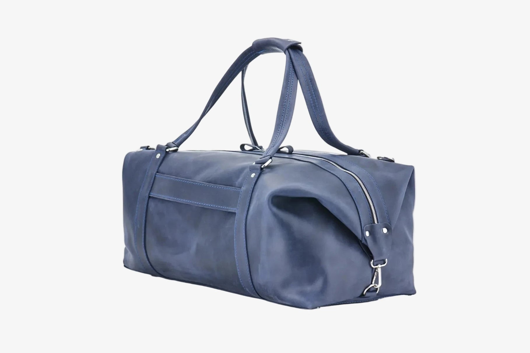 Handmade Distressed Leather Duffel – Travel Bag for Men | Stout M/L