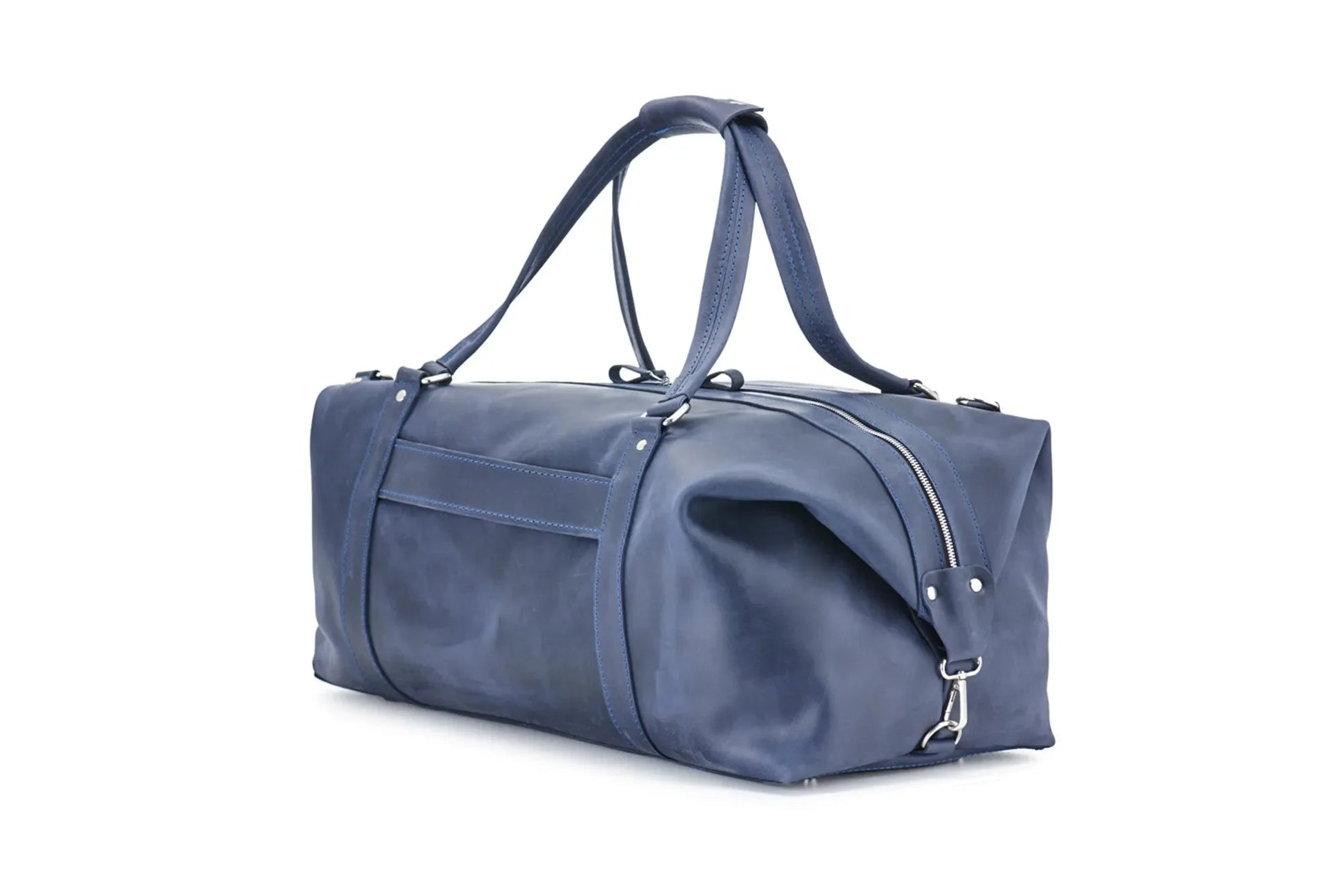 Handmade Distressed Leather Duffel – Travel Bag for Men | Stout M/L