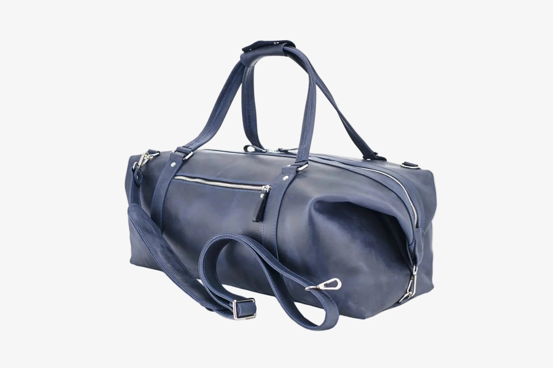 Handmade Distressed Leather Duffel – Travel Bag for Men | Stout M/L