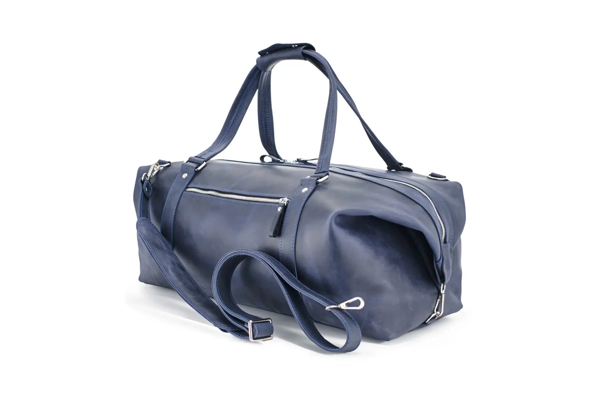 Handmade Distressed Leather Duffel – Travel Bag for Men | Stout M/L