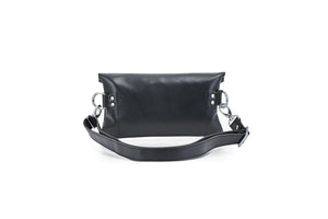 Women's Leather Envelope Bag | Smooth Black - Wenderfarer