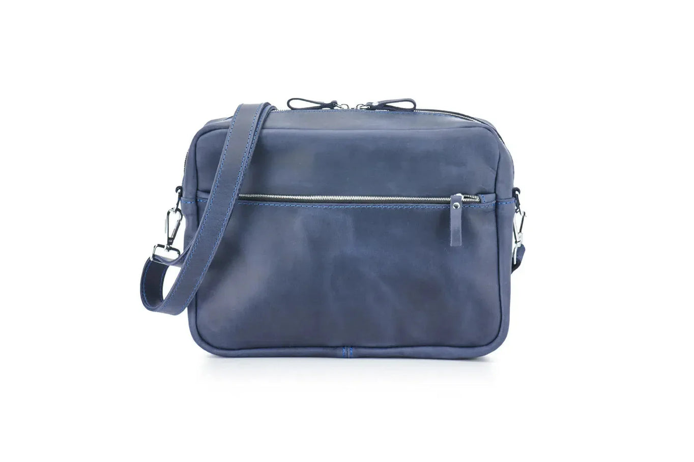 Everyday Leather Messenger with Zip | Squad