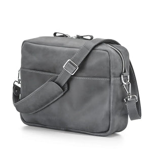 Everyday Leather Messenger with Zip | Squad