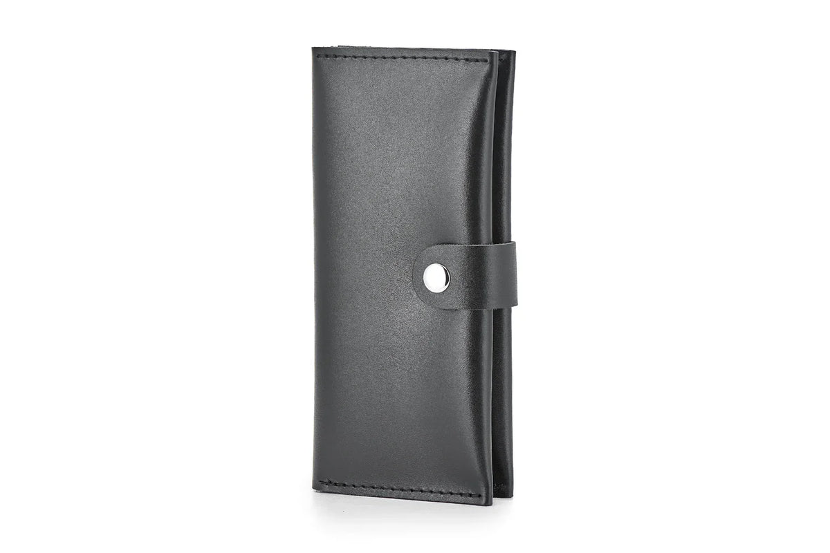 Classic Long Wallet – Smooth Leather & Snap Button