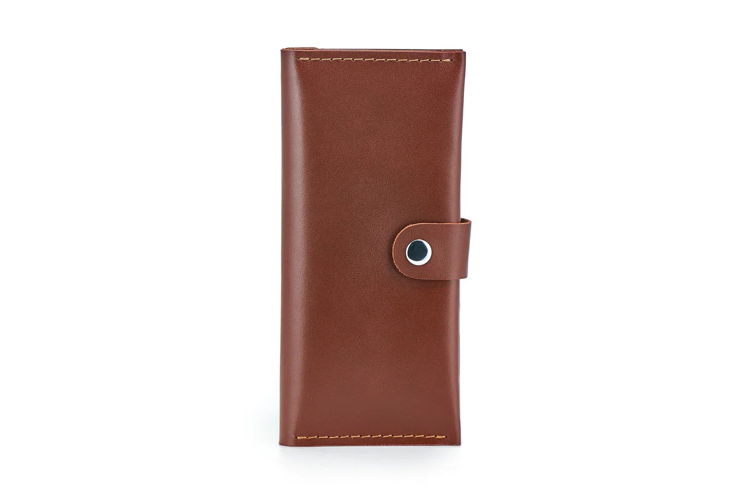 Classic Long Wallet – Smooth Leather & Snap Button