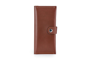 Classic Long Wallet – Smooth Leather & Snap Button