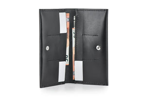 Long Smooth Leather Wallet with Handle