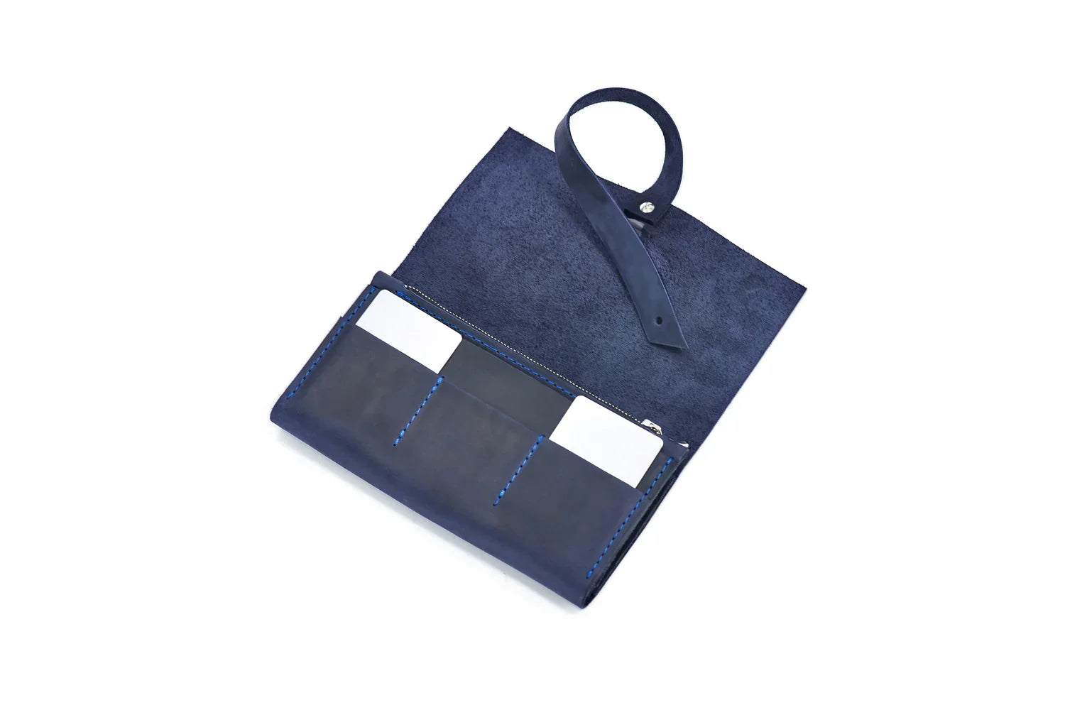 Smooth Leather Wallet for Women | Wrap Closure + Zip Pocket