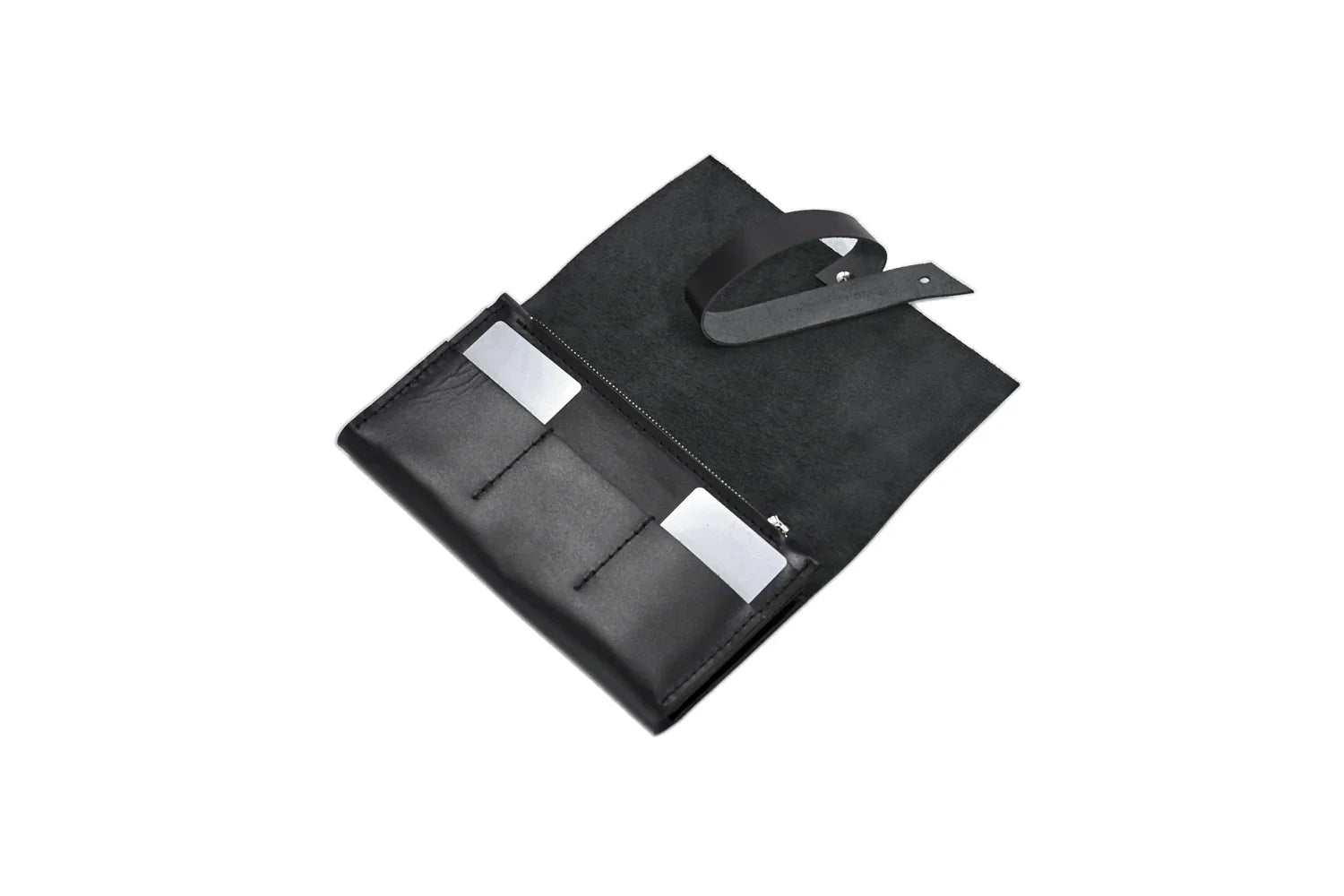 Smooth Leather Wallet for Women | Wrap Closure + Zip Pocket