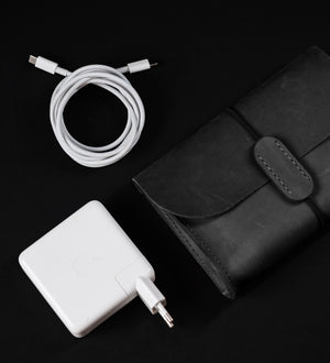 Distressed Leather Pouch for Cables & Tech | Saver
