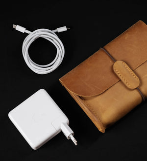 Distressed Leather Pouch for Cables & Tech | Saver