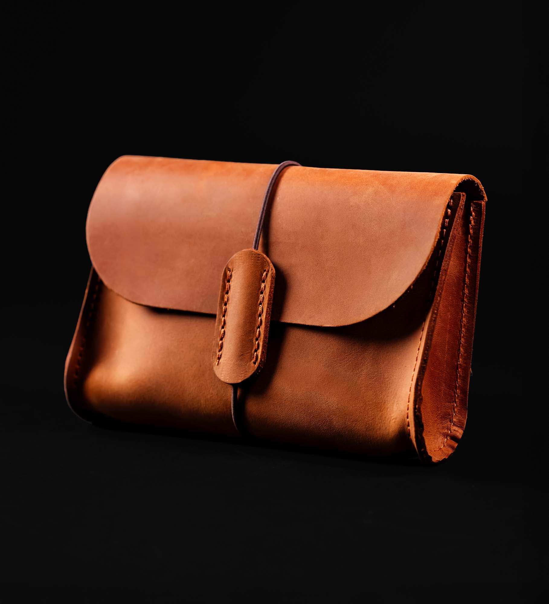 Distressed Leather Pouch for Cables & Tech | Saver