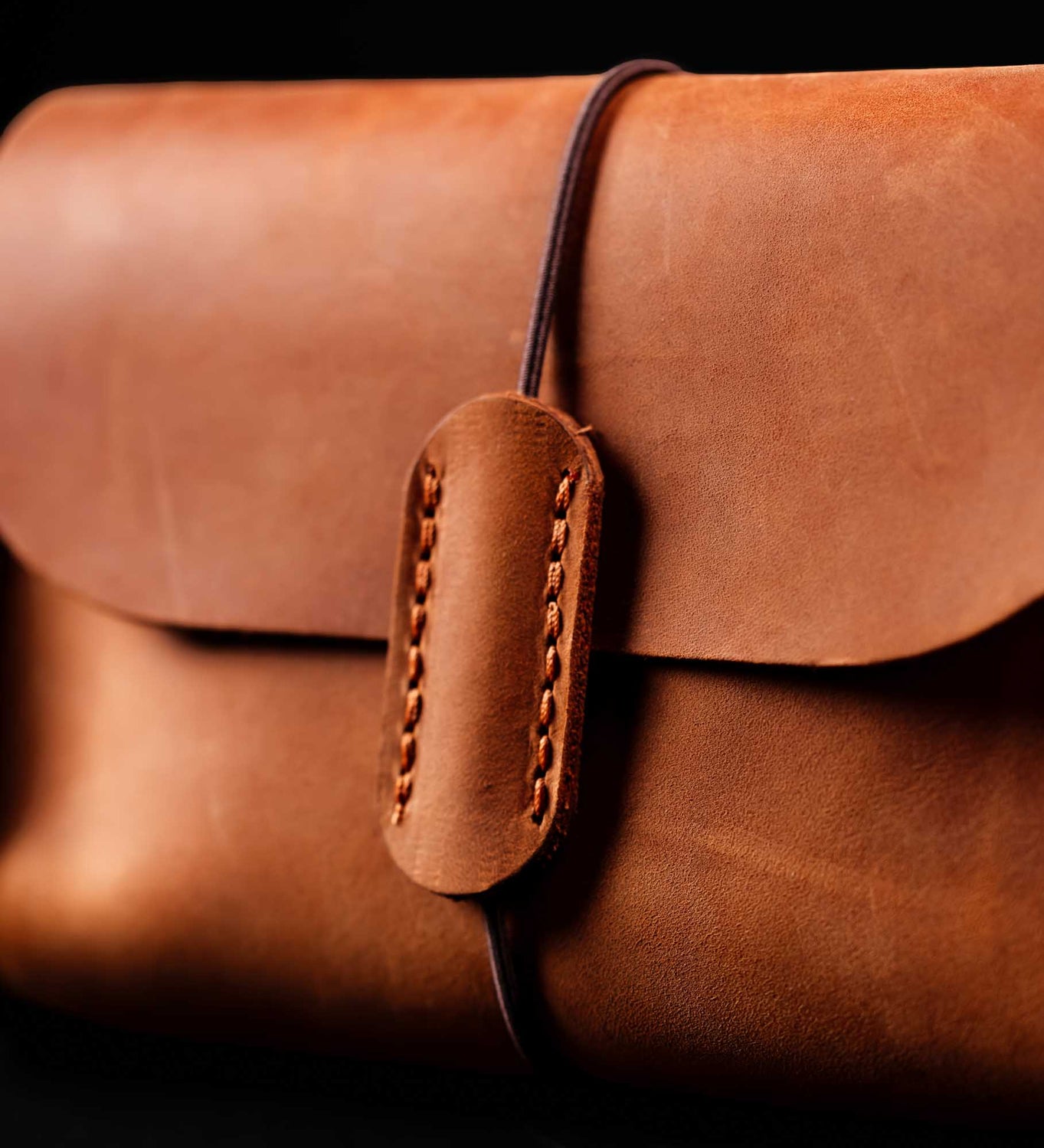 Distressed Leather Pouch for Cables & Tech | Saver