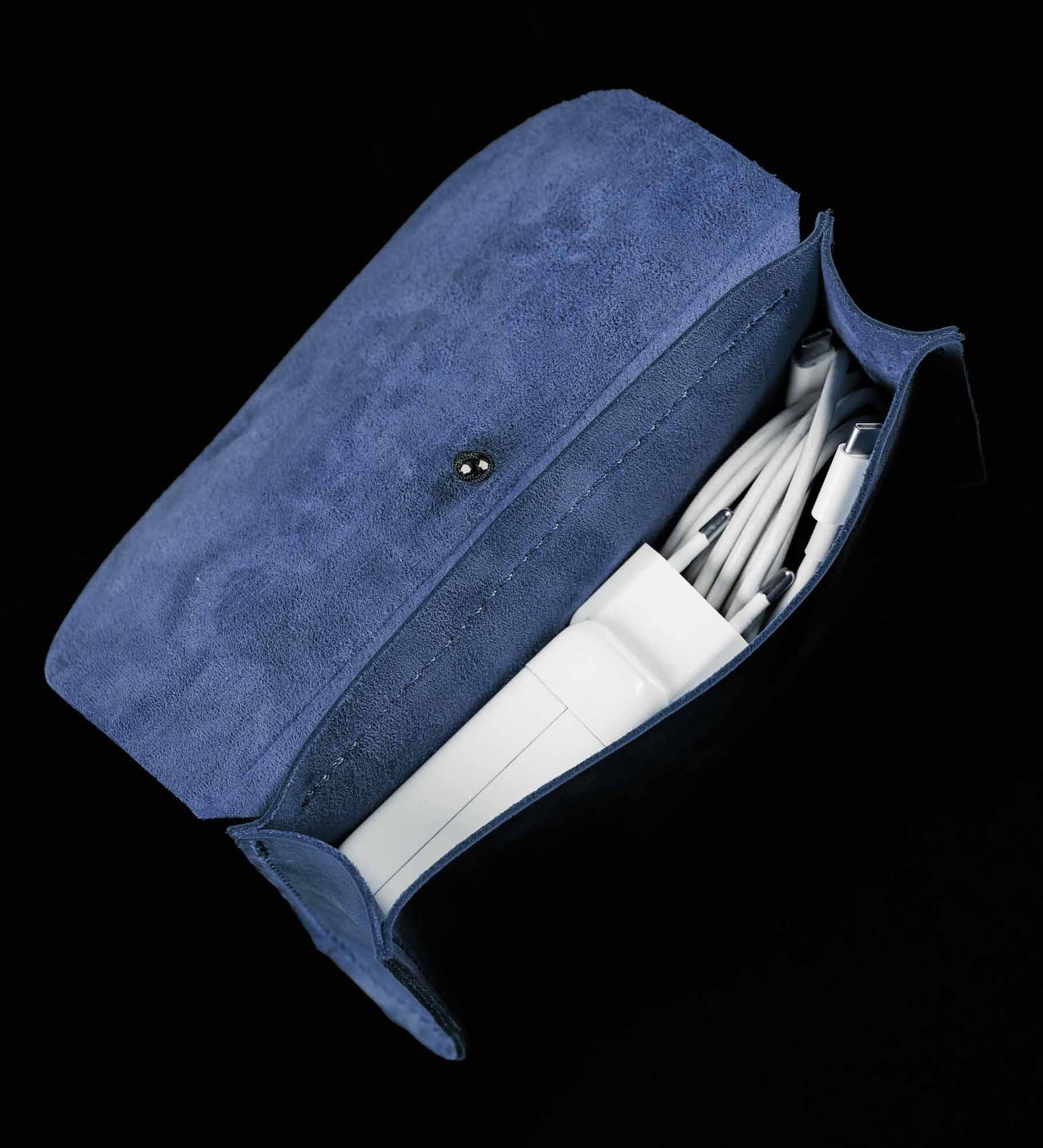 Distressed Leather Pouch for Cables & Tech | Saver