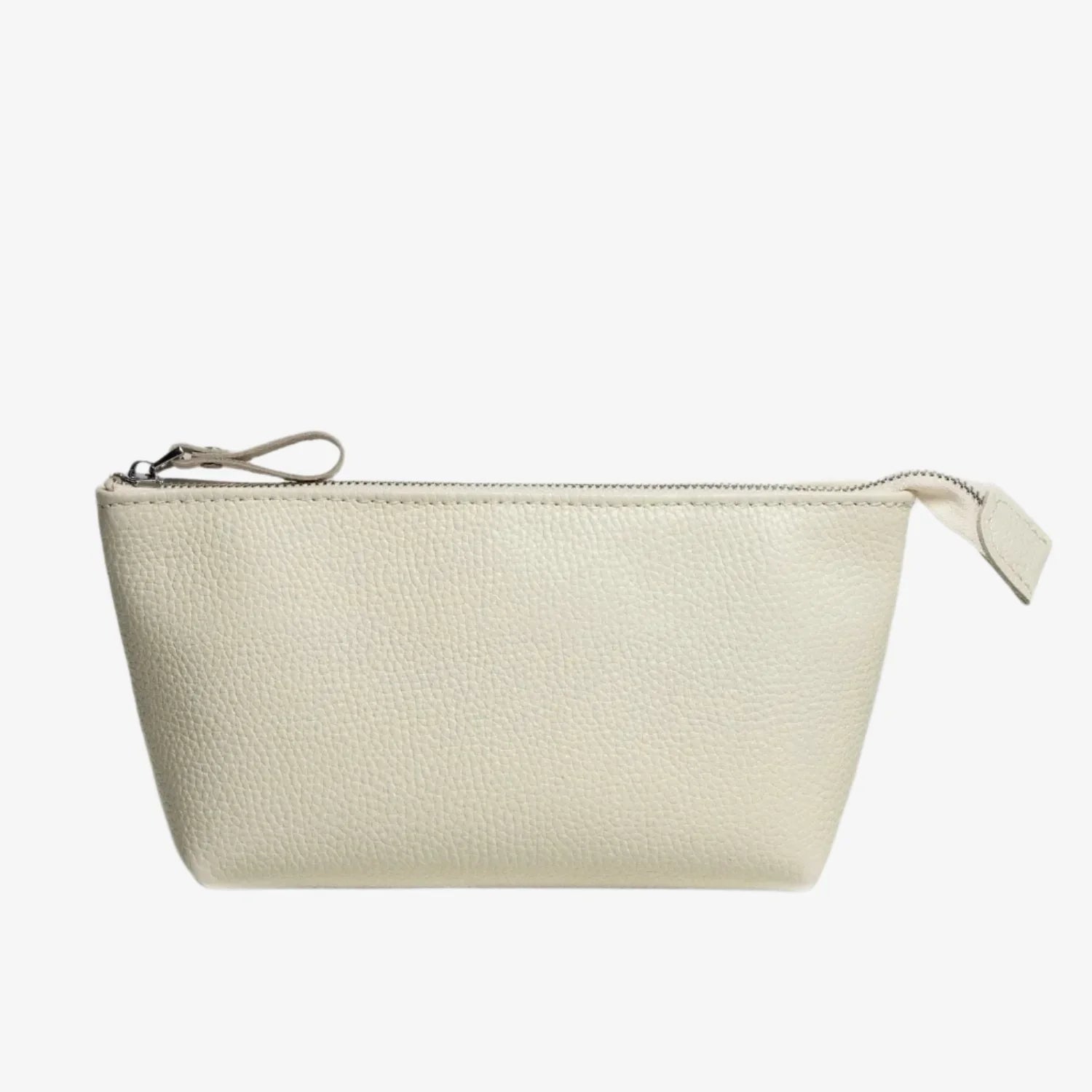 Grainy Leather Cosmetic Bag – Zippered Travel Pouch for Women | Allure